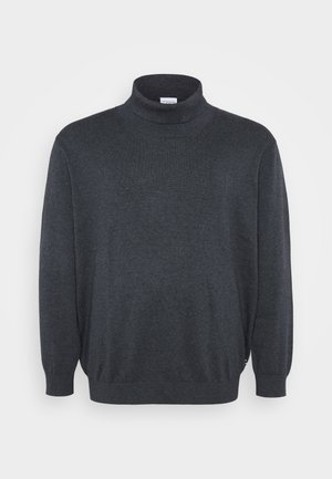 Jack & Jones JJEBASIC ROLL NECK  - Striktrøje - dark grey melange