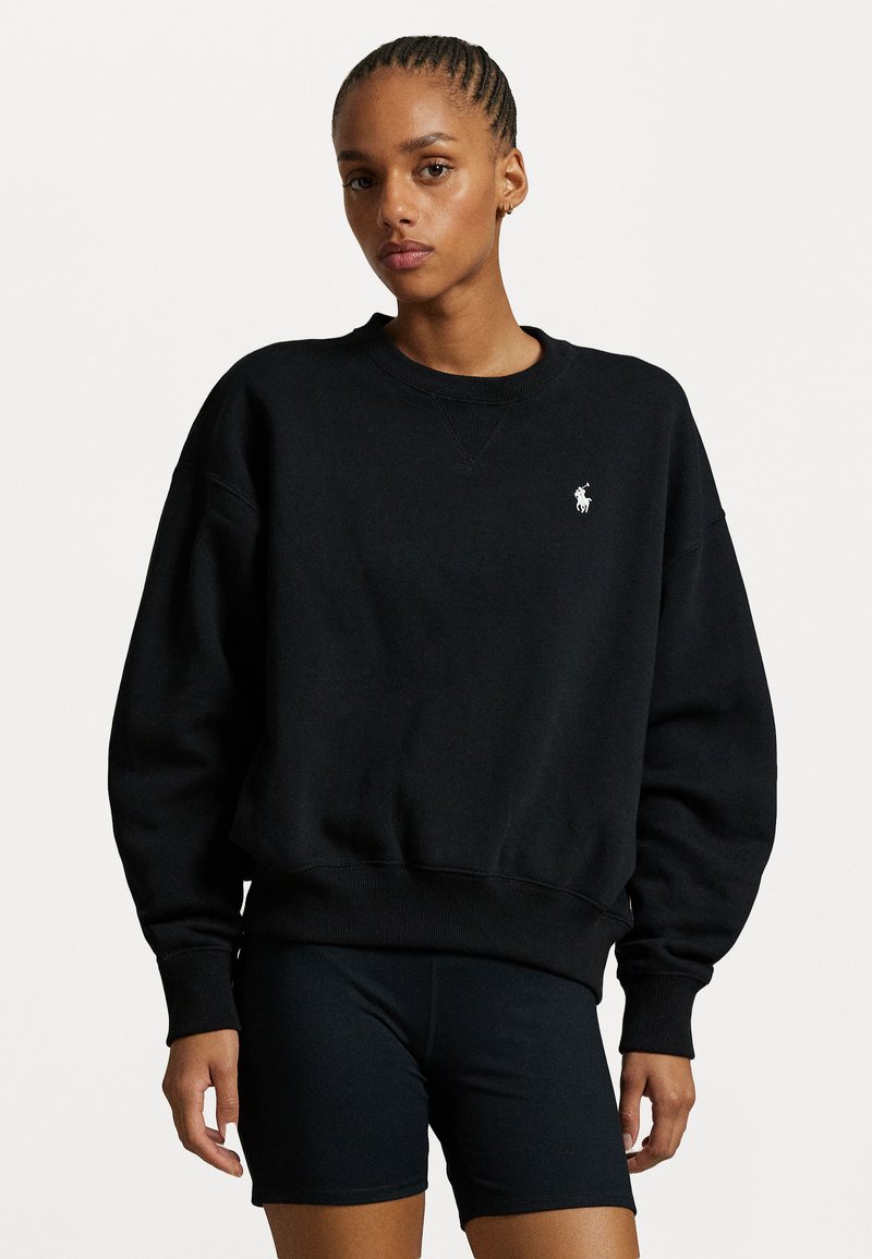 Polo Ralph Lauren FLEECE CREWNECK PULLOVER - Felpa - black