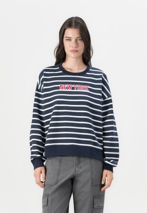 EMEA - Sweatshirt - dark blue/white