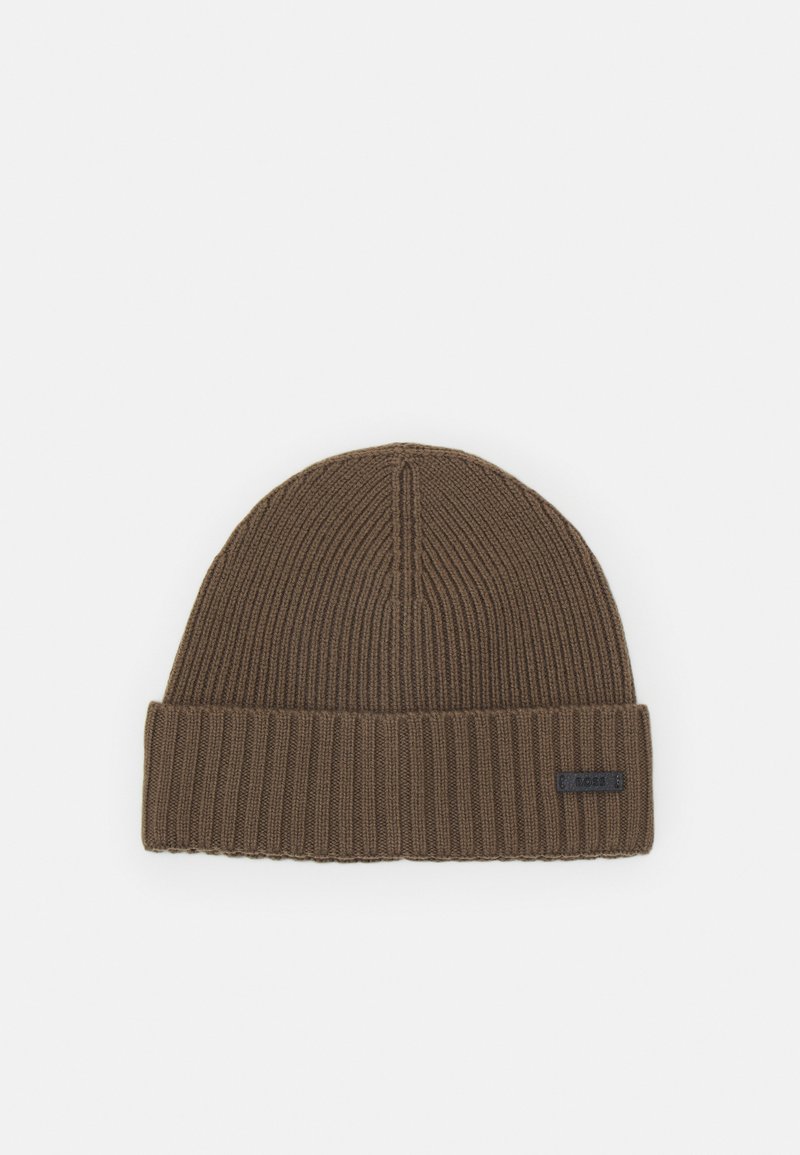 BOSS FATI UNISEX - Megzta kepurė - open brown