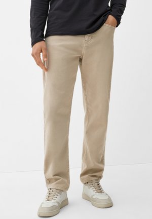 QS, Straight leg jeans - beige