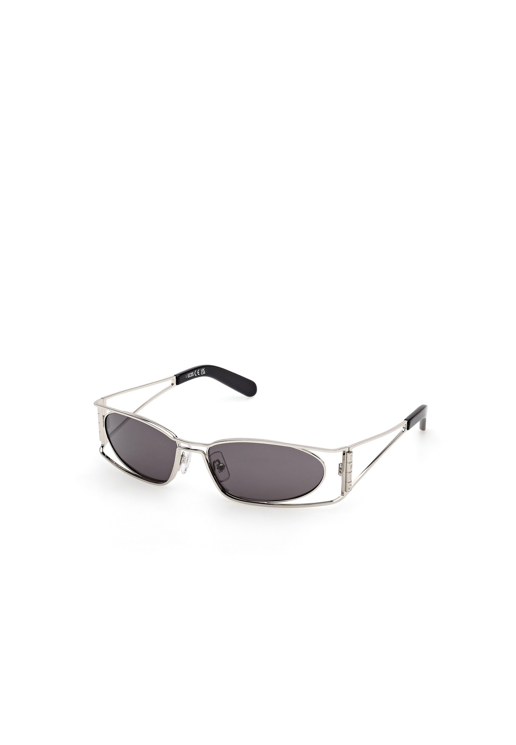 GCDS Gray Plastic  Sunglasses GCDS Sunglasses - silver smoke gray/silver-coloured - Zalando main image 2