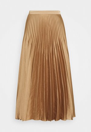 SLFHARMONY MIDI SKIRT - Pleated skirt - tigers eye