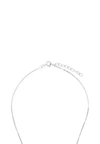 Braccialetto in argento con un design elegante e delicato, dotato di chiusura a gancio e lunghezza regolabile con una serie di estensioni collegate.