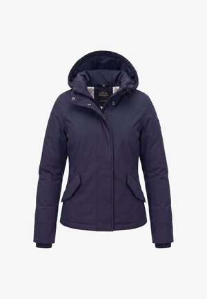Local Fanatic, WINTERJAS GEWATTEERD - CAPUCHON - NW- ROOD - 551 - Winterjas - blauw