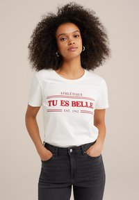 WE Fashion T-shirt print - white