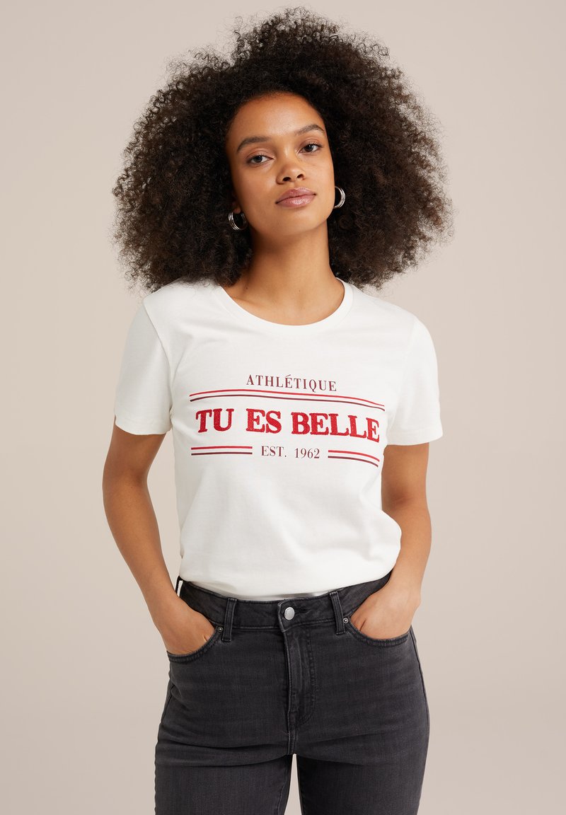 WE Fashion T-shirt print - white