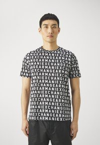 Armani Exchange - T-shirt con stampa - black Immagine in miniatura 1