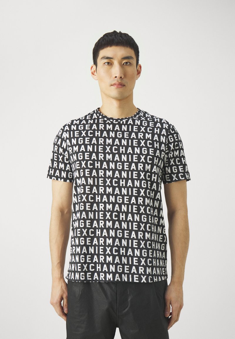 Armani Exchange - T-shirt con stampa - black, Ingrandire