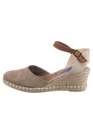 MALENA MAHON - Sandalias de cuña - taupe