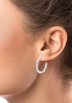 HOOPS CHAIN LOOK TREND - Ohrringe - silver-coloured