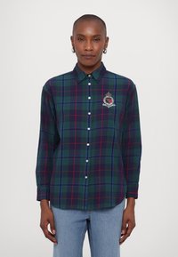 Lauren Ralph Lauren KOTTA LONG SLEEVE BUTTON FRONT SHIRT - Pogājama blūze - green