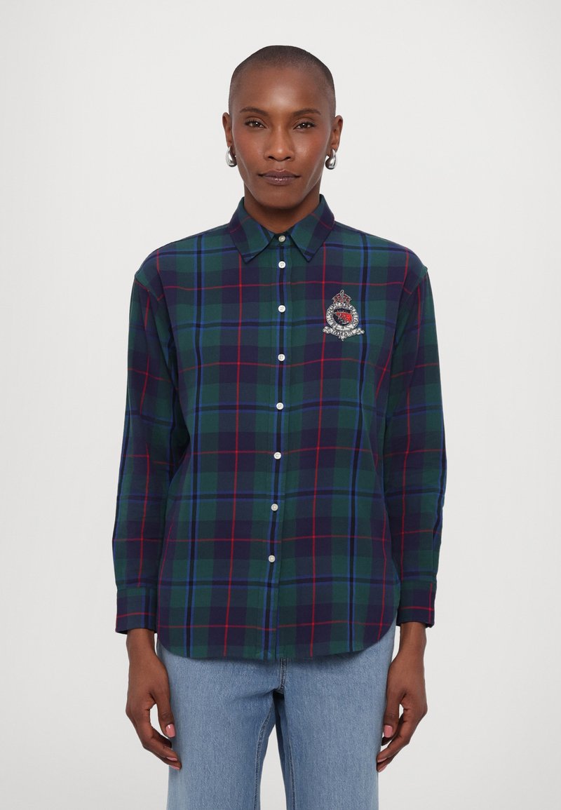 Lauren Ralph Lauren KOTTA LONG SLEEVE BUTTON FRONT SHIRT - Pogājama blūze - green
