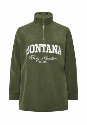 Yours Clothing, PLUS SIZE FLEECES - Suéter de forro polar - green