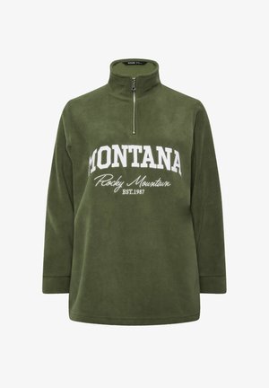 Yours Clothing, PLUS SIZE FLEECES - Fleece jumper - green