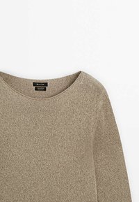 Massimo Dutti Stickad tröja - light brown