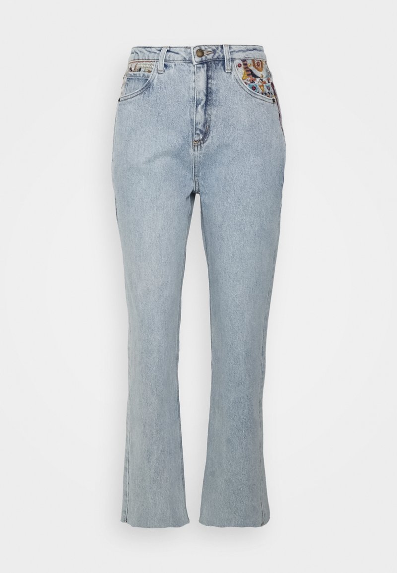Desigual Straight leg jeans blauw denim/bluedenim