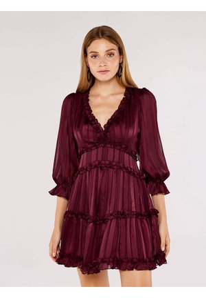 RUFFLE - Cocktailkleid/festliches Kleid - burgundy