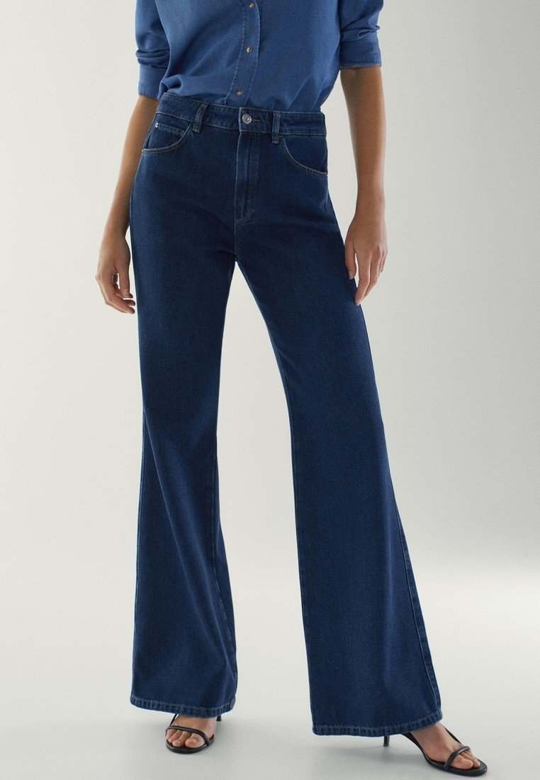 Massimo Dutti - Flared Jeans - blue