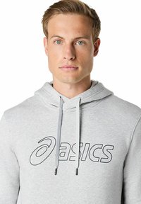ASICS Felpa con cappuccio - light grey heather   graphite grey
