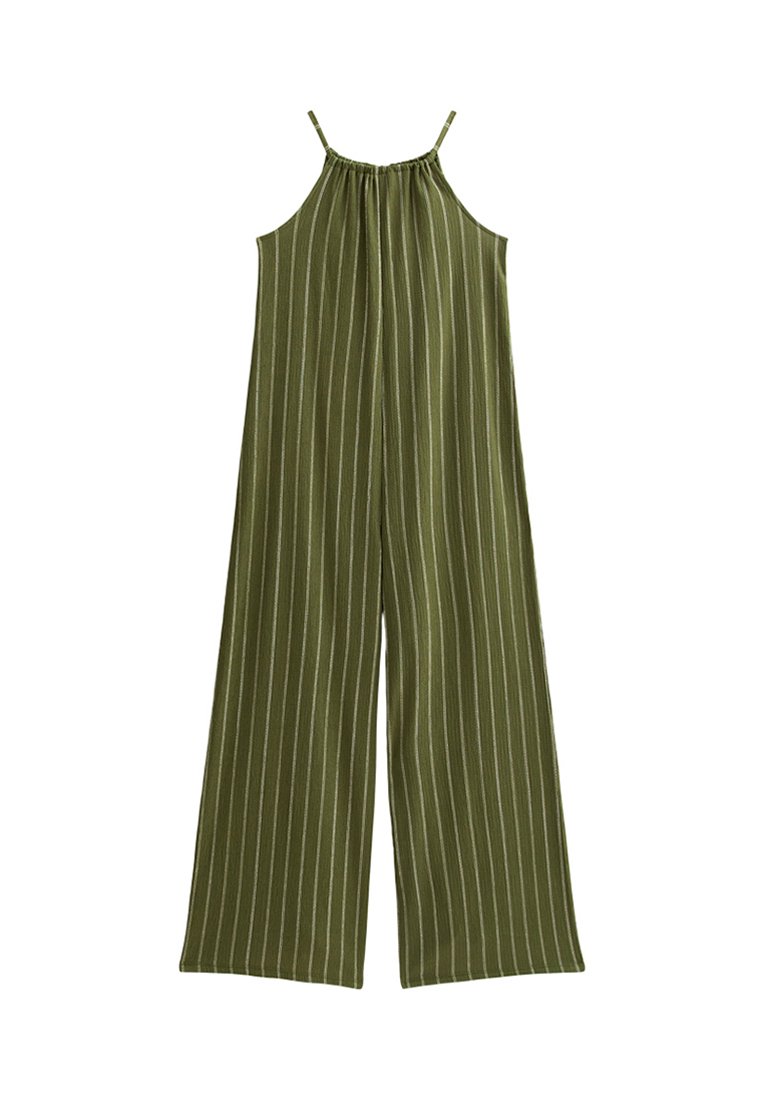 New Look Jumpsuit groen gemêleerd