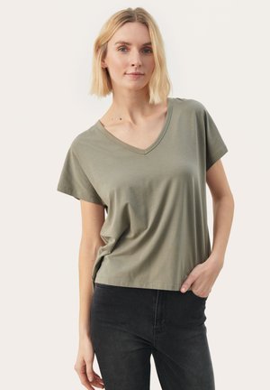 Part Two EVENYE - Basic T-shirt - vetiver