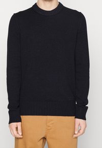 BOSS Stickad tröja - dark blue