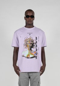 MJ Gonzales MÄNNER MEDUSA HEAVY OVERSIZED  - Triko s potiskem - lilac