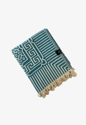 OLYMPIA BEACH THROW OUTDOOR PLAID - Rantapyyhe - teal