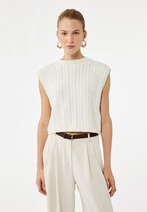 CABLE  - Strickpullover - beige