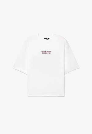 Calliope, T-SHIRT TINTA UNITA - T-shirt con stampa - bianco ottico