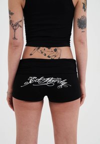 Ed Hardy MINI FOLD OVER - Short - black