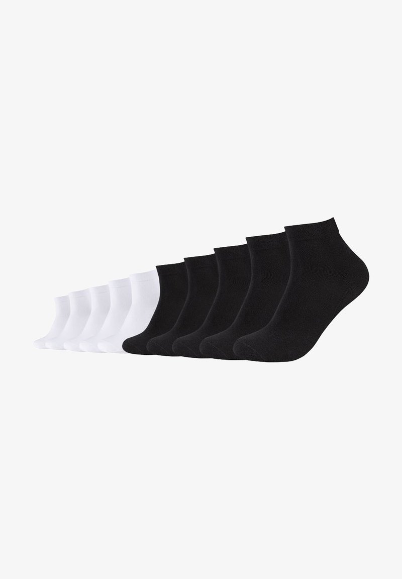 camano SOFT QUARTER 10 PACK - Sokken - black white