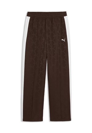 JACQUARDED - Παντελόνι φόρμας - chocolate brown