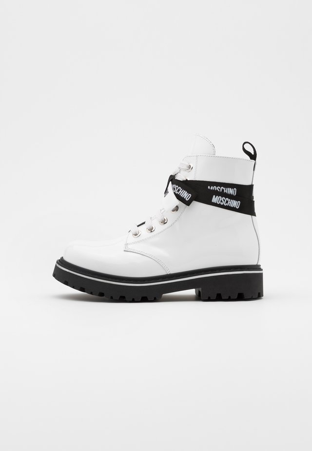 Schnürstiefelette - white