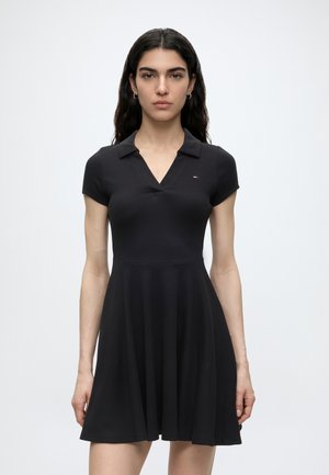 Tommy Jeans POLO MINI DRESS  - Φόρεμα ημέρας - black
