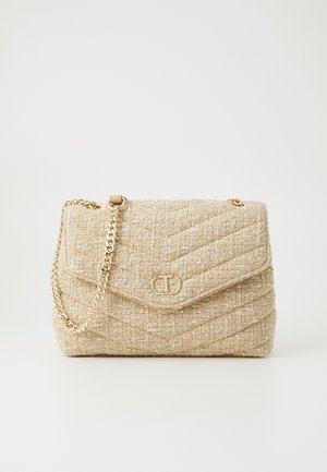 TWINSET BAG - Soma ar siksnu pāri ķermenim - natural beige