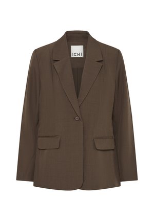 ICHI, IHFAVA LONG BL - Blazer - slate black melange