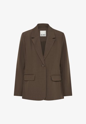 ICHI, IHFAVA LONG BL - Blazer - slate black melange