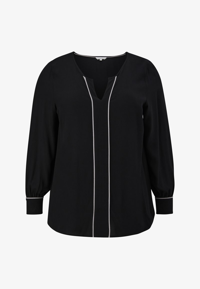 Triangle MET CONTRASTERENDE DETAILS - Bluse - schwarz