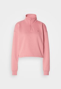 ZIP MOCK NECK - Sweater - tahiti berry