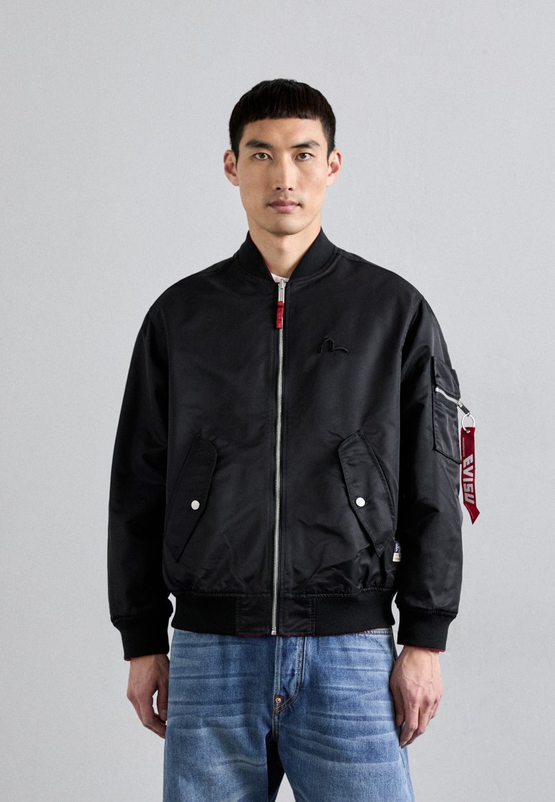 Evisu SEAGULL WAVE 2 FACE SOUVENIR JACKET - Bomber Jacket - dark 