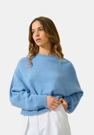 Authentic Cashmere ADORIA ROUND NECK - Stickad tröja - sky