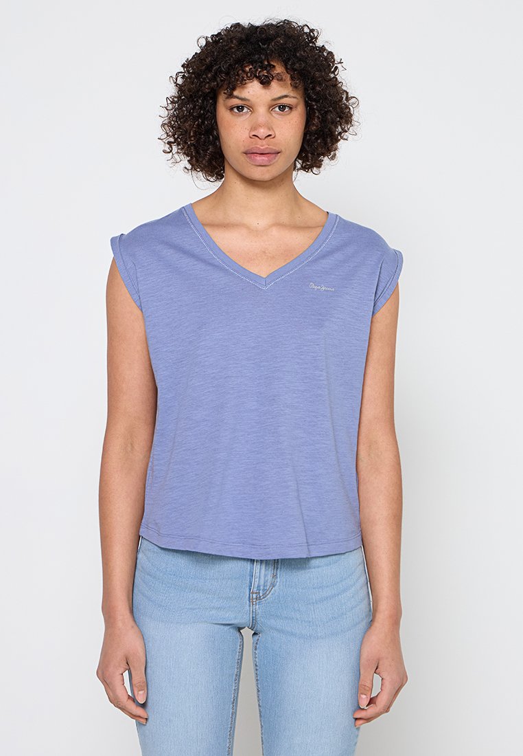 Pepe Jeans T-shirt basic blauw