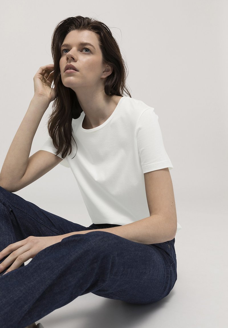 hessnatur T-shirt - bas - naturweiss