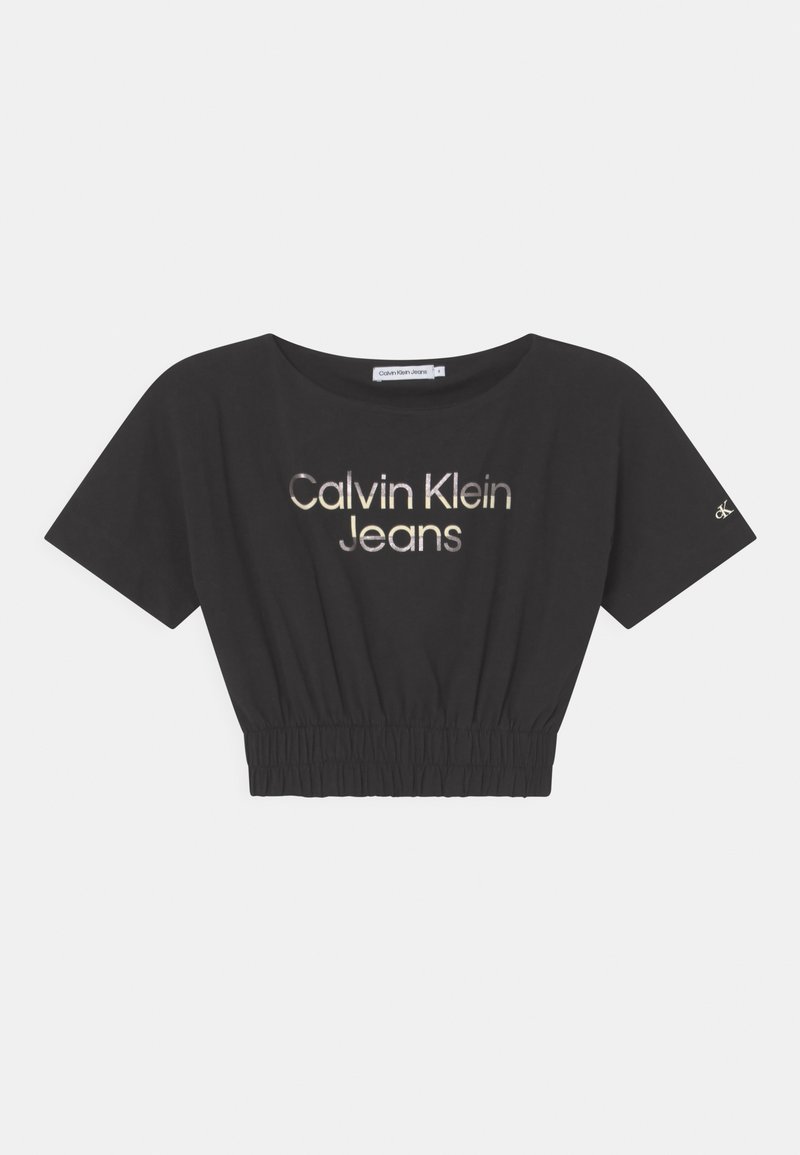 Calvin Klein Jeans HERO LOGO ELASTICATED - Triko s potiskem - black