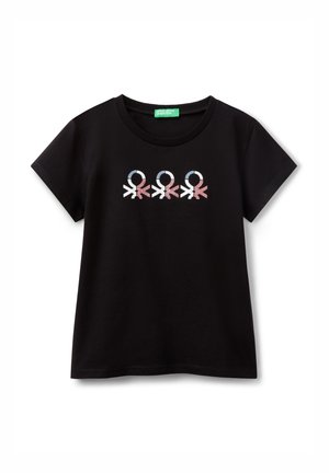 Print T-shirt - black