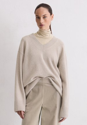 V-NECK RELAXED  - Trui - chalky mauve melange