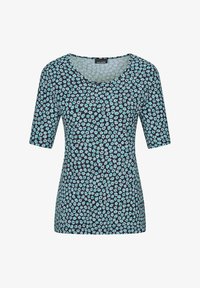 Geselecteerd, navy/light blue/turquoise patterned