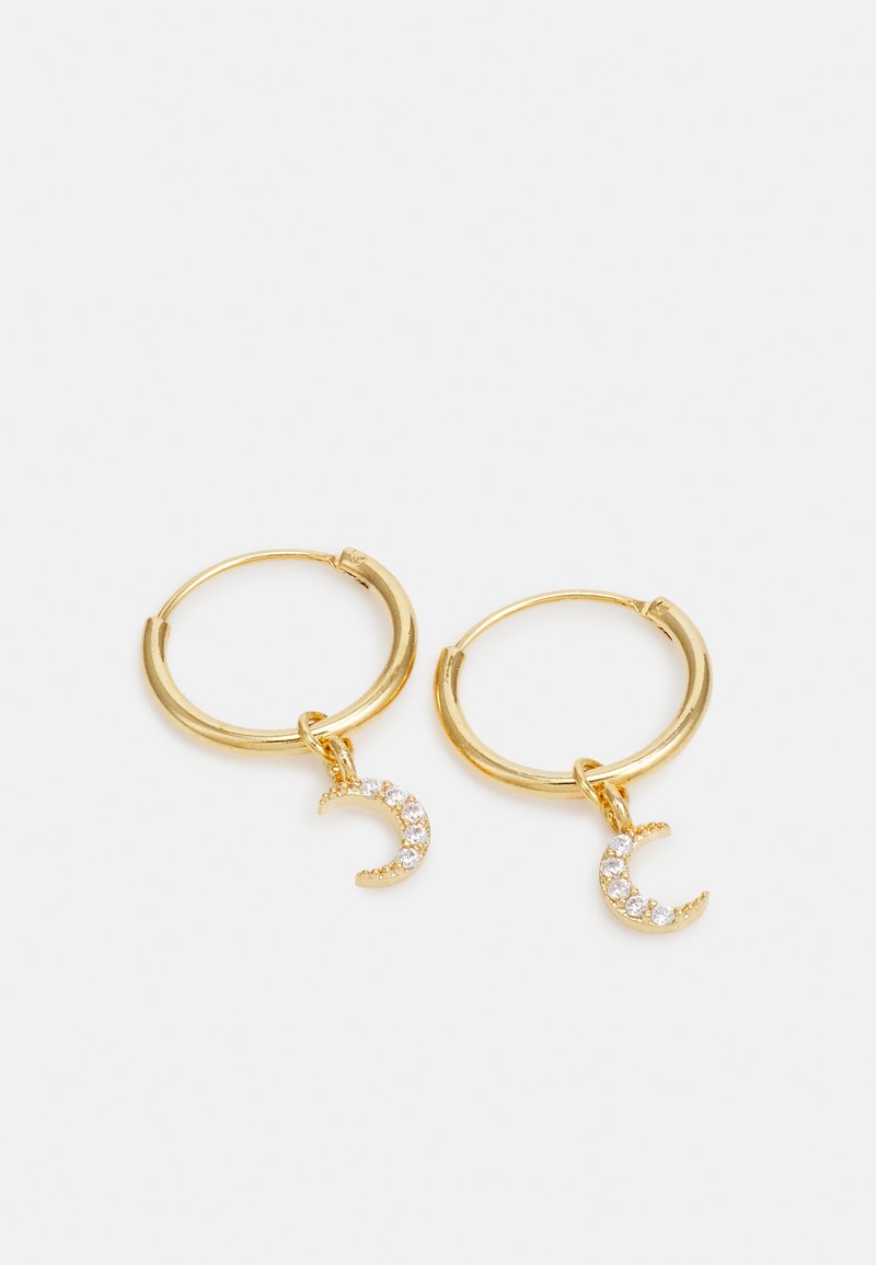Damen Taschen | Orelia PAVE MOON MICRO HOOP EARRING Ohrringe gold-coloured/goldfarben - UF23606 Damen Taschen | Orelia PAVE MOON MICRO HOOP EARRING Ohrringe gold-coloured/goldfarben - UF23606